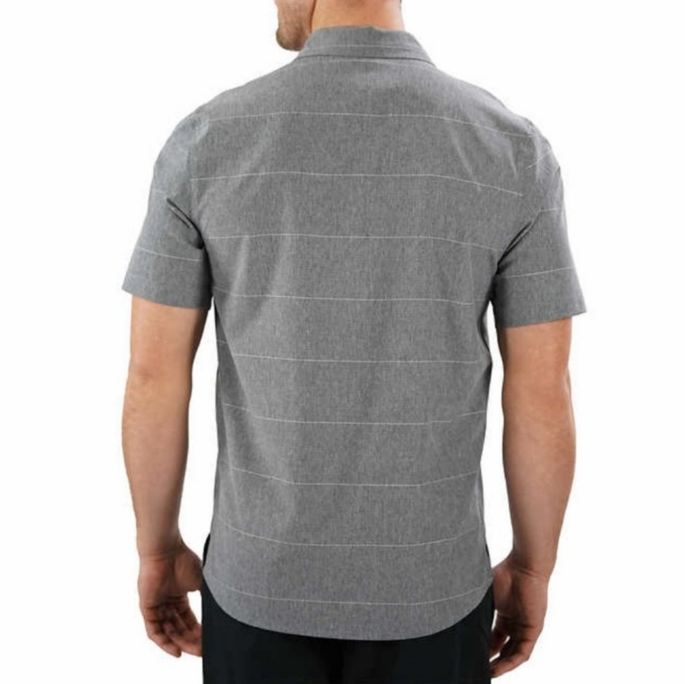 🆕️AVALANCHE Gray UPF 50+ Performance Short Sleeve Woven Shirt MEN'S SIZE: XL/TG - Picture 11 of 11